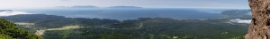 Охотское побережье с вершины вулкана Менделеева